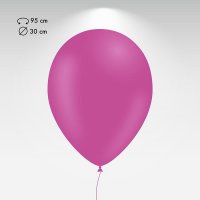 Balões lisos biodegradáveis em látex