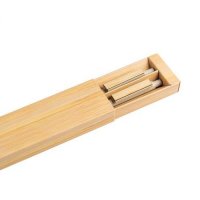 Conjunto de esferográfica e lapiseira em fibra de bambu